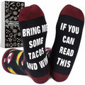 "Bring Me Tacos and Wine" Socks